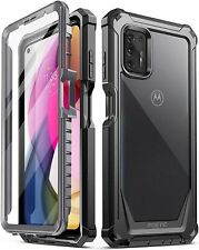 Capa Poética Para Motorola Moto G Stylus (2021), Dupla Camada À Prova de Choque Preta comprar usado  Enviando para Brazil