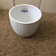 Used, White Abstract Scheurich Plant Pot for sale  WARE