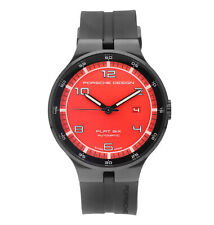 Relógio masculino automático Porsche Design Flat Six 44mm mostrador vermelho P.635043741254 comprar usado  Enviando para Brazil