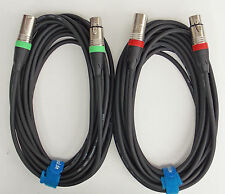 15m Kabel mikrofonowy XLR DMX Kabel OFC Zestaw 2 sztuk każdy o długości 15m z rzepem kablowym na sprzedaż  Wysyłka do Poland