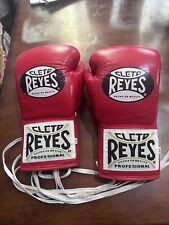 Usado, Guantes de lucha de boxeo profesional Cleto Reyes Safetec - rojos 8 oz segunda mano  Embacar hacia Mexico