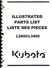 KUBOTA ORIGINAL L2800 and L3400 TRACTORS PARTS MANUAL   for sale  Canada