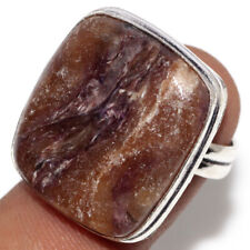 Used, 925 Silver Plated-Charoite Ethnic Handmade Gemstone Ring Jewelry US Size-7 JW for sale  Shipping to South Africa