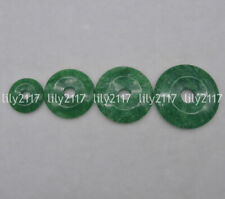 Used, Vintage Natural imperial Green Jade Gemstone Circle Donut Pendant Lucky Amulet for sale  Shipping to Canada