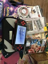Sony PSP-3000 Console Black And Red Lot With 4 Games UMD Video Disc Drive Issue for sale  Shipping to South Africa