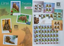 Rumunia 2020 Niedźwiedzie, Niedźwiedź brunatny, URSUS ARCTOS, Borówki, Dzika róża Mi.7797-7800, używany na sprzedaż  Wysyłka do Poland