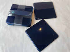 Blue lacquer coasters for sale  CONSETT