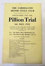 Pillion trial official for sale  LEICESTER