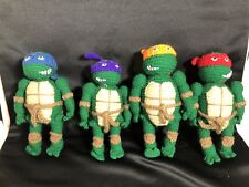 Lote de 4 bonecas de pelúcia de malha de crochê feitas à mão tartaruga ninja adolescente TMNT, usado comprar usado  Enviando para Brazil