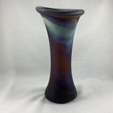 Vaso de vidro fenício multicolorido com acabamento fosco (6E) MO#8683 comprar usado  Enviando para Brazil