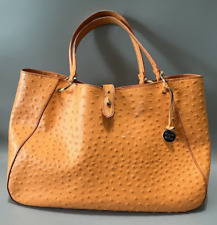 Bolsa de mão Dooney Bourke laranja avestruz couro em relevo tamanho médio *Leia*, usado comprar usado  Enviando para Brazil