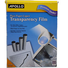 Filme transparente copiadora papel liso Apollo 100 folhas VPP100C comprar usado  Enviando para Brazil