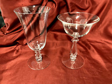 Vaso de agua transparente y copa de champán Cambridge Glass Regency, usado segunda mano  Embacar hacia Argentina