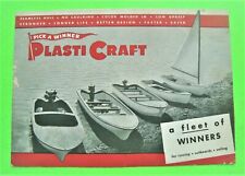 RARE ca 1949 WINNER PLASTI-CRAFT BOAT & WATER SKI DEALER SALES FOLDER BROCHURE for sale  Shipping to South Africa