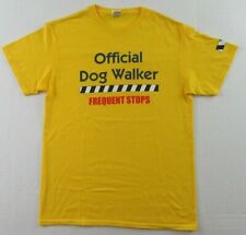 Usado, Camiseta OFICIAL DOG WALKER Caution "Frequent Stops" Dog Lover Tamanho M (NOVA SEM ETIQUETAS) comprar usado  Enviando para Brazil