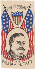 Cinta de banderas patrióticas americanas 1908 William Howard Taft PARA PRESIDENTE (5425) segunda mano  Embacar hacia Argentina