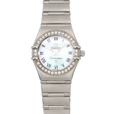 Relógio feminino OMEGA Constellation Mini 1466 61 diamante branco concha 90232532 comprar usado  Enviando para Brazil