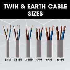Twin earth cable for sale  WEMBLEY