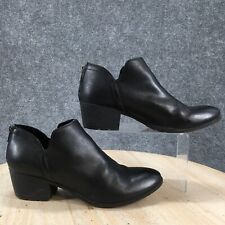 BOC Born Boots Womens 9.5 M Celosia Ankle Bootie Heels Z51109 Black Faux Leather, used for sale  Shipping to South Africa