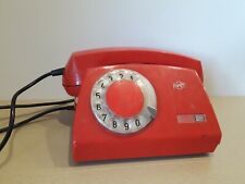 Vintage rotary Telephone Poland Telkom Aster. Red Original for sale  Shipping to South Africa