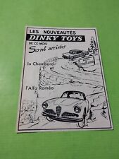 Publicite dinky toys d'occasion  Contres