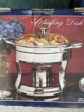 Stainless Steel Chafer Chafing Dish Set 4 QT Warmer Full Gourmet Buffet (Used), used for sale  Shipping to South Africa