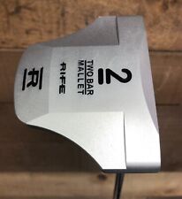DEMO Rife Golf (RH) Center Shaft 34" Silver Two Bar Mallet Putter 286-N65J for sale  Shipping to South Africa