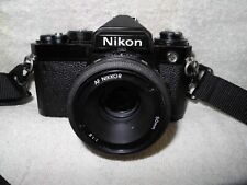 NIKON FE BLACK. Lente Nikon 50mm 1;1.8 AI-s., usado comprar usado  Enviando para Brazil