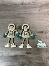 Eskimo Couple Sled & Seal Refrigerator Fridge Magnet Alaska Hand Made Vintage for sale  Shipping to South Africa