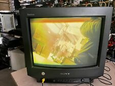 SCHERMO TV TELEVISORE CRT SONY TRINITRON COLOR TV KV-14T1A ANNI 90 14" 39W 50hz, usado segunda mano  Embacar hacia Argentina