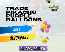 Globos púrpuras comerciales Pikachu - Pokémon Pikachu Singapur GO - Evento 2022 segunda mano  Embacar hacia Mexico
