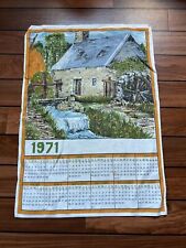 Torchon calendrier vintage d'occasion  Lassigny