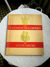 ALTES Sammelb.Album " Von Friedrich dem Grossen bis Hindenburg " 1933 Garbaty ! gebraucht kaufen  Berlin