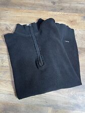 Suéter pulôver masculino Michael Kors tamanho GG algodão 1/4 zíper preto, usado comprar usado  Enviando para Brazil