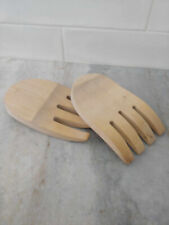 Salad Hands/Server Hand Made Solid Wood untreated 6x3.5x.5-Pair for sale  Shipping to South Africa