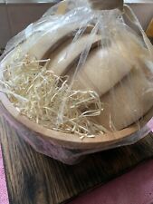 Wooden salad bowl for sale  STAFFORD
