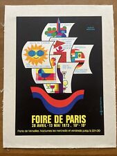 Affiche originale foire d'occasion  Saint-Germain-en-Laye