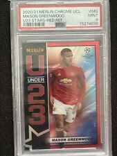 2020/21 Merlin Chrome Ucl Mason Greenwood Under 23 Red/10 PSA9 Pop 1 , used for sale  Shipping to South Africa