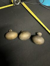 Lote de 3 maçanetas antigas de latão em forma de ovo comprar usado  Enviando para Brazil