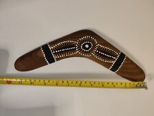 Used, Australian Black Wattle Wood Boomerang by Michael Lyons outdoor sports native  for sale  Shipping to South Africa