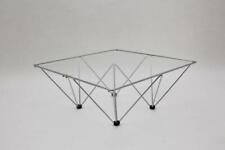 Chromed Square Vintage Coffee Table / In the Style of Paolo Piva / 1980, Italy, used for sale  Shipping to South Africa