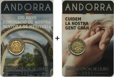 Używany, 2 x 2 euro Moneta okolicznościowa Andora "Panna z Meritxell & Seniorzy" 2021 BU na sprzedaż  Wysyłka do Poland