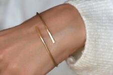 Pulseiras de ouro 10k pulseira de ouro maciço pulseiras de ouro fino ouro delicado J15 comprar usado  Enviando para Brazil