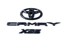NEW 3PS 2018-2024 TOYOTA CAMRY XSE Gloss Black EMBLEM OVERLAY KIT PT948-03191-02 for sale  Shipping to South Africa