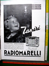 Pubblicità 1934 radio usato  Russi