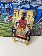 Topps Match Attax 2023/24 Bukayo Saka 100 Club Arsenal Rare Foil Card #487 for sale  Shipping to South Africa