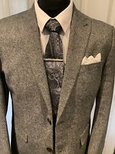 Donegal grey tweed for sale  LUTON