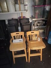 Wooden high chairs for sale  WARRINGTON