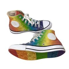 Rainbow Converse All Stars Prendas para el torso altas Tenis Orgullo Zapatos W7 M5 Suelas de Colores, usado segunda mano  Embacar hacia Argentina