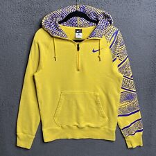 Nike Kobe Bryant Mamba 1/4 Zip Hoodie Sweatshirt Snakeskin Print Yellow Small for sale  Shipping to South Africa